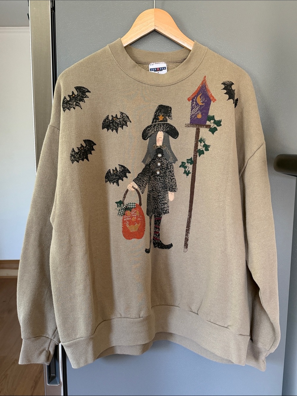 Vintage Jerzees Activewear NuBlend Halloween Crewneck Sweatshirt Size XL